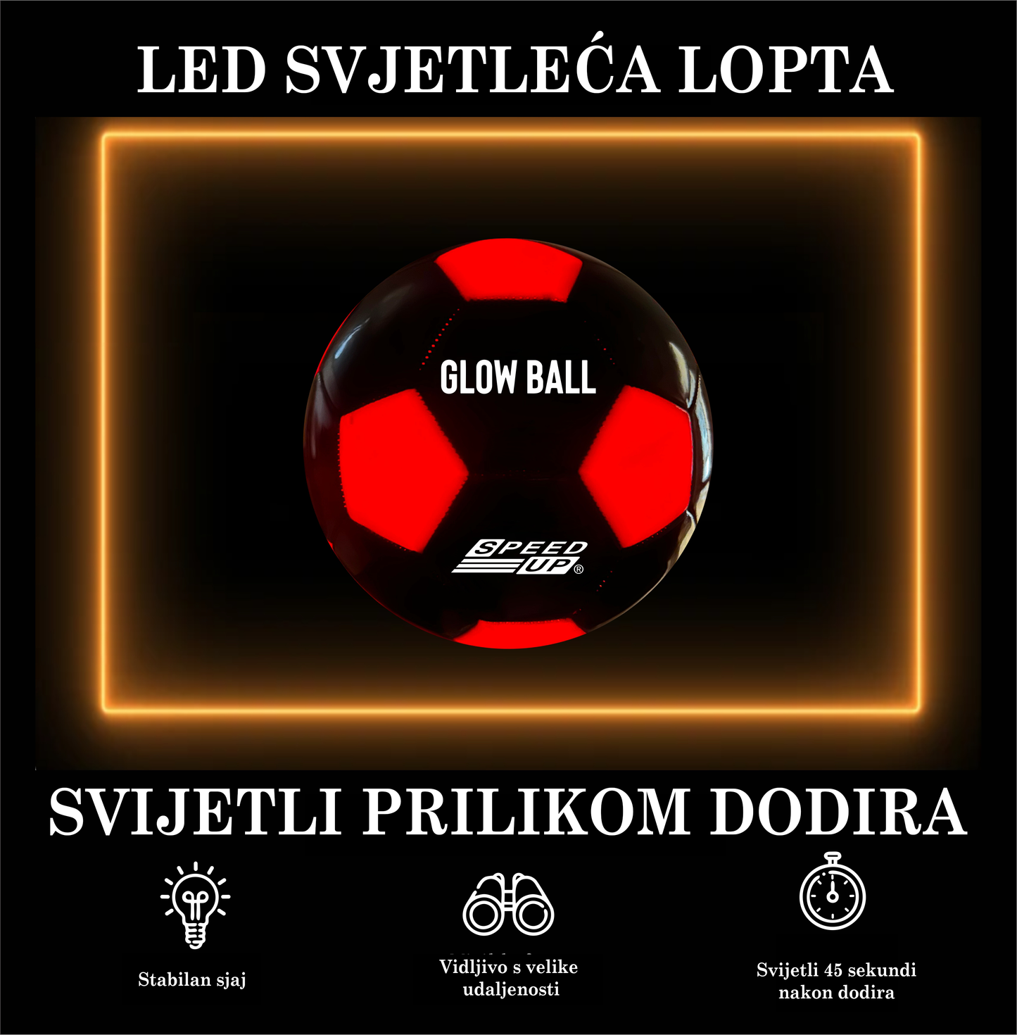 LED SVJETLEĆA LOPTA