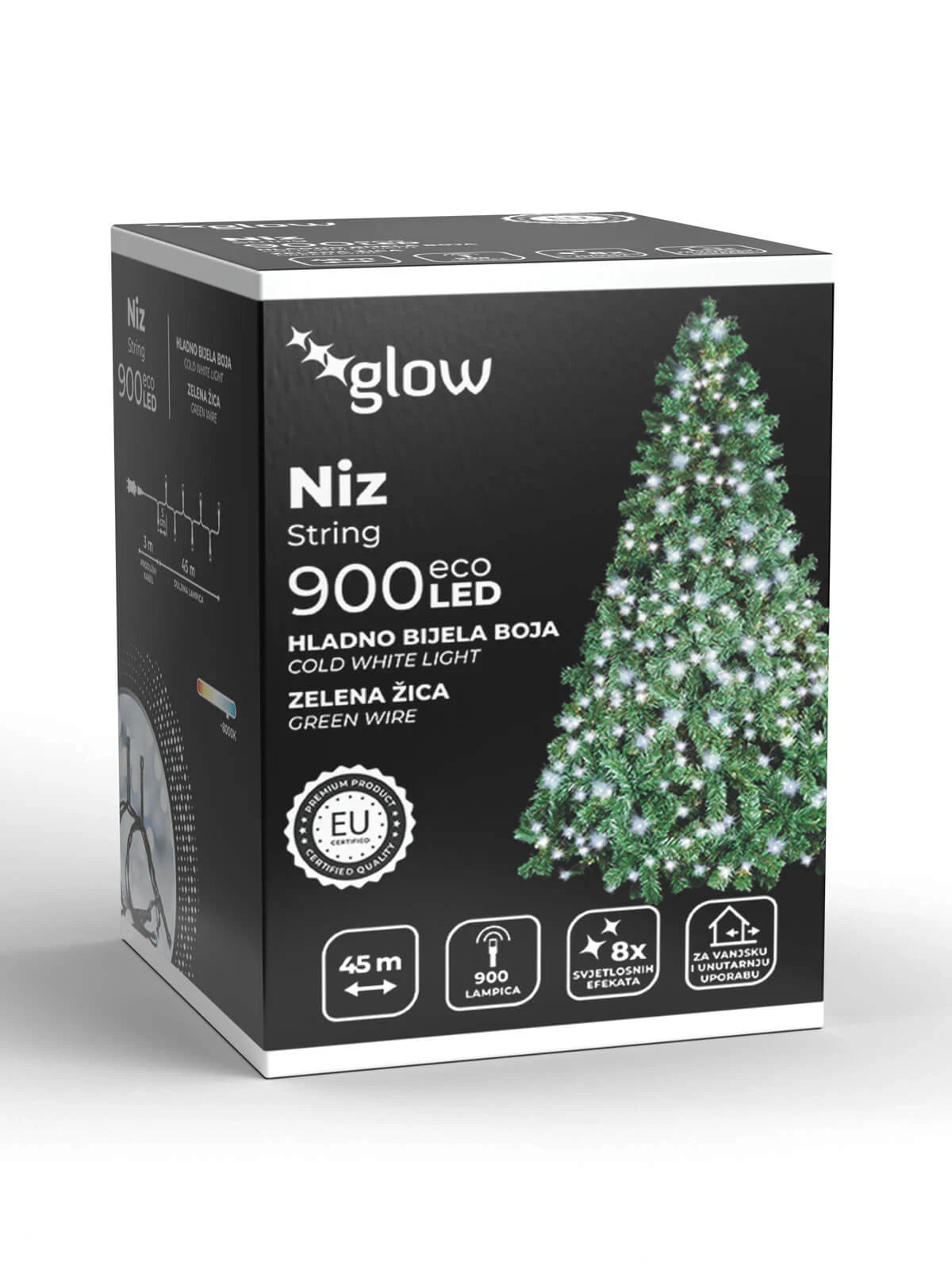 LED Božićne lampice - Boja hladno bijela (na struju)